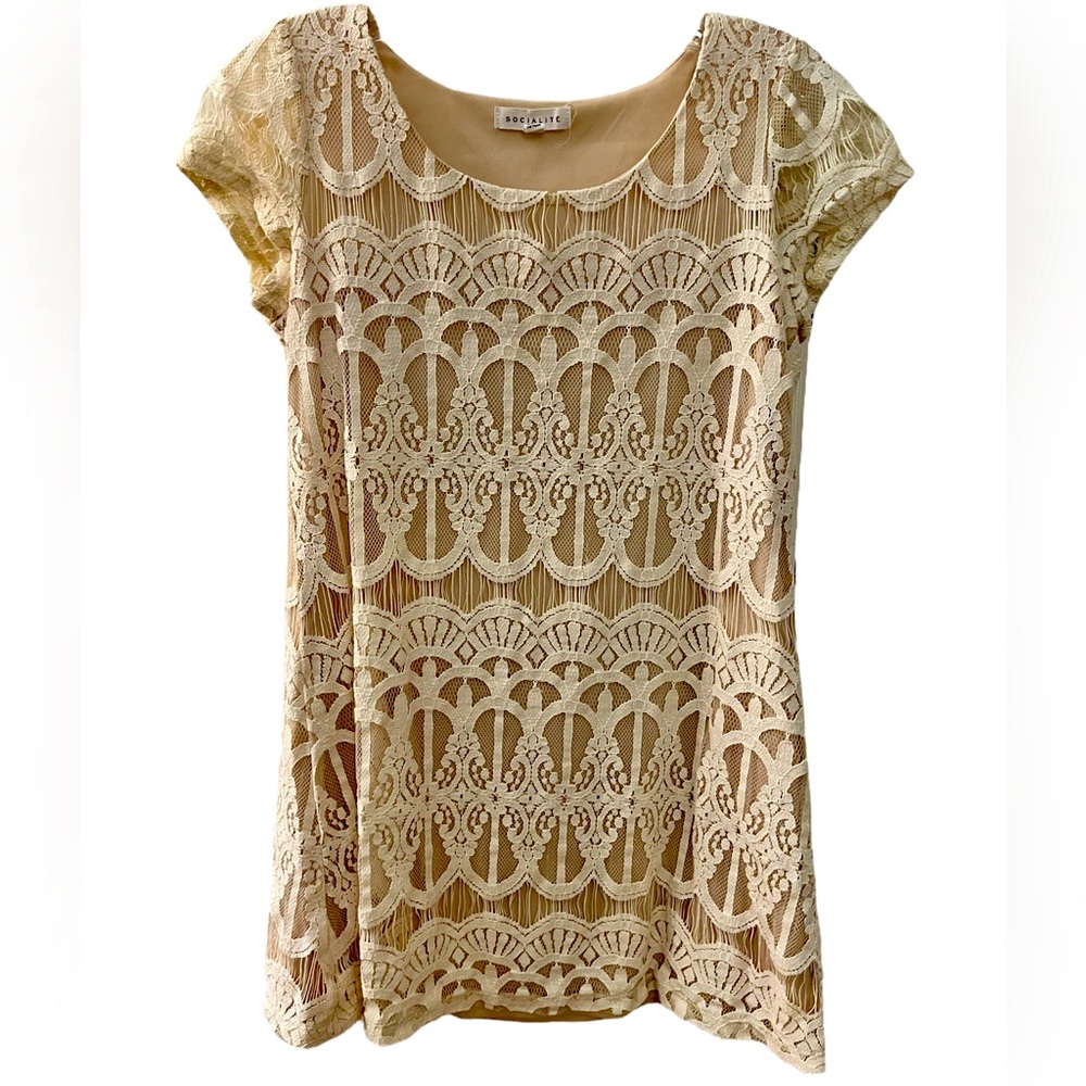 Socialite Lace Mini Dress XS